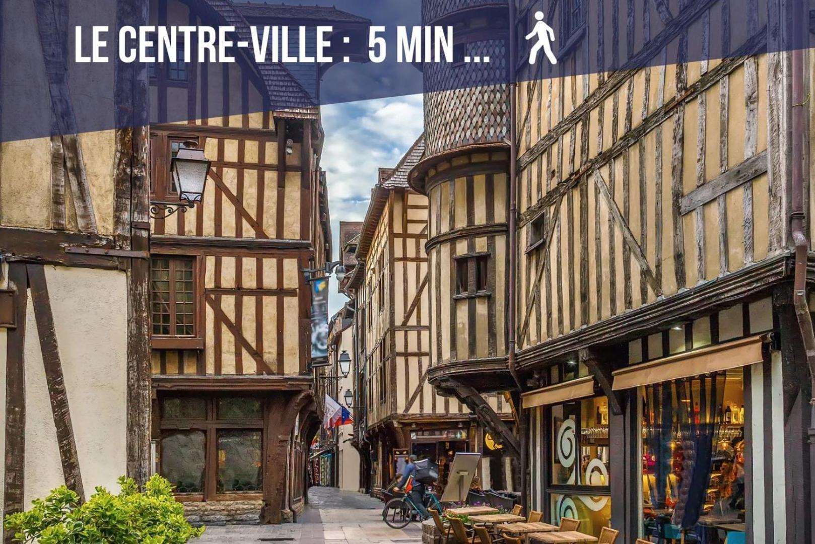Le Travel - Appartement Equipe Proche Centre Et Yschools Troyes Zewnętrze zdjęcie